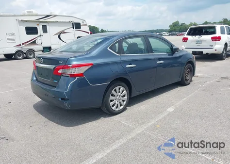 2013 Nissan Sentra Sv из США, поврежденный, VIN 3N1AB7AP3DL614796